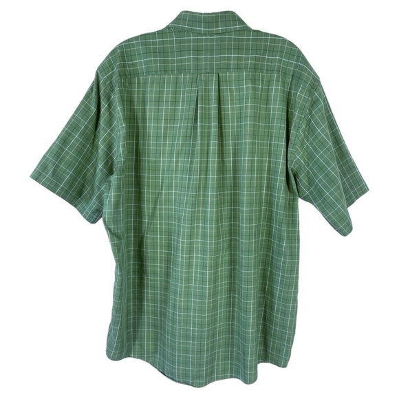 LL Bean Plaid Wrinkle Resistant Traditional Fit Short Sleeve Button Down Shirt L - Picture 2 of 14